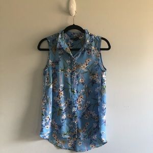sleeveless h&m button up
